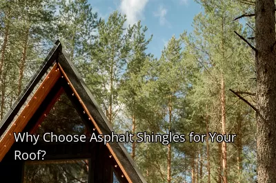 Why Choose Asphalt Shingles for Your Roof?
