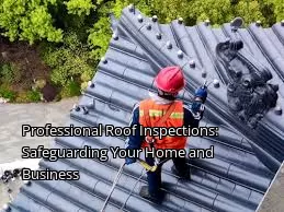 Professional Roof Inspections: Safeguarding Your Home and Business