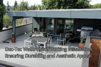 Dec-Tec Water Proof Decking Installation: Ensuring Durability and Aesthetic Appeal